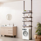 VEVOR Over the Toilet Storage 4-Tier Bathroom Shelf Rack Space Saver Organizer - Low Angle