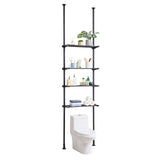 VEVOR Over the Toilet Storage 4-Tier Bathroom Shelf Rack Space Saver Organizer - Extra Image