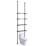 VEVOR Over the Toilet Storage 4-Tier Bathroom Shelf Rack Space Saver Organizer - Extra Image