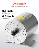 VEVOR 1800W Electric Brushless DC Motor 48V 4500rpm Motor for E-Bike Dirt Bike