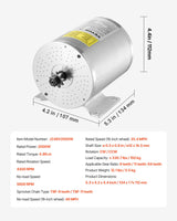 VEVOR 48V 2000W Electric Brushless DC Motor Kit with Upgraded Speed Controller - Close-Up Angle