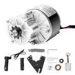 250W Electric Powerful DC Motor Kit - 24V 2700rpm Brushed Motor with Upgraded Speed Controller, Throttle Grip Kit for Go Karts E-Bike Motorcycle Scooter