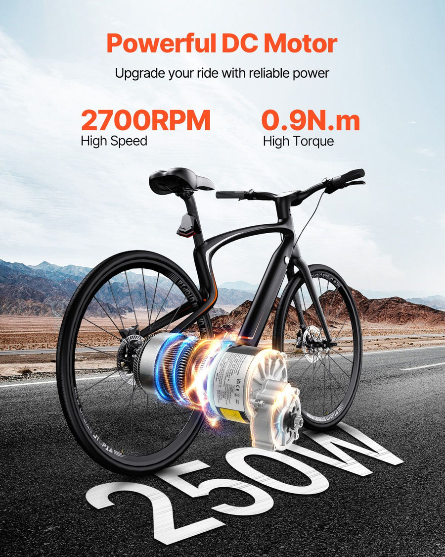 250W Electric Powerful DC Motor Kit - 24V 2700rpm Brushed Motor with Upgraded Speed Controller, Throttle Grip Kit for Go Karts E-Bike Motorcycle Scooter
