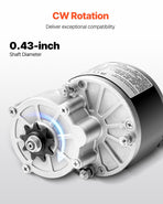 250W Electric Powerful DC Motor Kit - 24V 2700rpm Brushed Motor with Upgraded Speed Controller, Throttle Grip Kit for Go Karts E-Bike Motorcycle Scooter