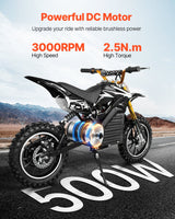 VEVOR 500W Electric Brushless DC Motor Kit 36V 3000rpm with Upgraded Controller - Front View