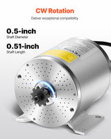 VEVOR 500W Electric Brushless DC Motor Kit 36V 3000rpm with Upgraded Controller