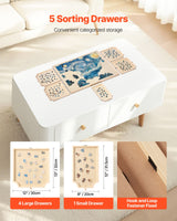 VEVOR 1500 Piece Puzzle Board with Drawer Cover Portable Wooden Jigsaw 86x63cm - Top-Down View