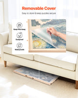 VEVOR 1500 Piece Puzzle Board with Drawer Cover Portable Wooden Jigsaw 86x63cm - 45-Degree Angle