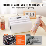 VEVOR Auto Tumbler Heat Press Machine 325-887 ml Sublimation Mug Heat Press White - Top-Down View