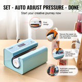 VEVOR Auto Tumbler Heat Press Machine 325-887 ml Sublimation Mug Heat Press Blue - 45-Degree Angle