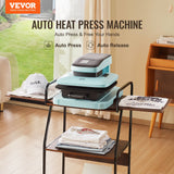 VEVOR Auto Heat Press Machine, 15 x 15 in Smart T Shirt Press Machine with Auto Release, Heats Up Fast and Evenly, Sublimation Heat Press for T Shirts, Sublimation, Vinyl, Heat Transfers Projects - Front View