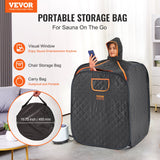 VEVOR Portable Steam Sauna Tent 1000W Personal Spa Loss Weight Detox Therapy, 800x800x1000 mm - Front View