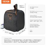 VEVOR Portable Steam Sauna Tent 1000W Personal Spa Loss Weight Detox Therapy, 800x800x1000 mm - Close-Up Angle