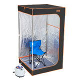 VEVOR Portable Steam Sauna Tent Full Size 1000W Personal Sauna Blanket W/ Chair, 880 x 880 x 1600 mm - Extra Image