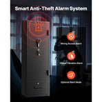 4 Gun Safe, Long Gun Cabinet for Rifles and Pistols, Quick Access Rifle Safe with 2 Ammo Slots, 2 Pistol Pockets & 2 Adjustable Racks, Large Digital Cabinet with Key and Password Lock