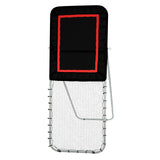 VEVOR Folding Lacrosse Rebounder for Backyard, 3x8 Ft Volleyball Bounce Back Net, Pitchback Throwback Baseball Softball Return Training Screen, Adjustable Angle Shooting Practice Training Wall, Black - Extra Image