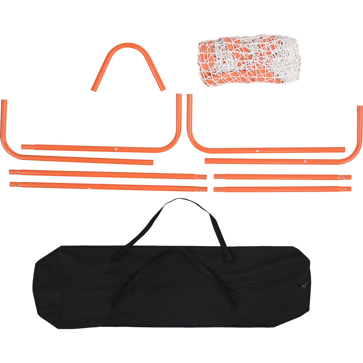 VEVOR Lacrosse Goal, 1.2 mx 1.2 m Small Kids Lacrosse Net, Folding Portable Lacrosse Goal with Carry Bag, Iron Frame Backyard Training Equipment,