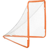 VEVOR Lacrosse Goal, 1.2 mx 1.2 m Small Kids Lacrosse Net, Folding Portable Lacrosse Goal with Carry Bag, Iron Frame Backyard Training Equipment, Quick & Easy Setup, Perfect for Youth Training, Orange - Extra Image