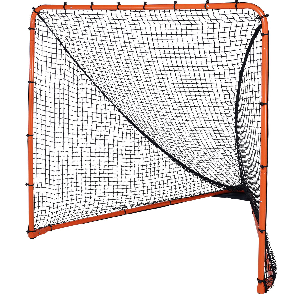 VEVOR Lacrosse Goal, 1.8mx1.8m Lacrosse Net, Folding Portable Backyard Lacrosse Training Equipment, Steel Frame Training Net, Quick & Easy Setup