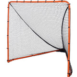 VEVOR Lacrosse Goal, 1.8mx1.8m Lacrosse Net, Folding Portable Backyard Lacrosse Training Equipment, Steel Frame Training Net, Quick & Easy Setup Lacrosse Goal, Perfect for Youth Adult Training, Orange
