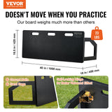 VEVOR Soccer Rebounder Board, 100x40 cm Portable Soccer Wall with 2 Angles Rebound, Foldable HDPE Kickback Rebound Board, Soccer Training Equipment for Kids and Adults, Passing & Shooting Practice - Front View