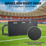 VEVOR Soccer Rebounder Board, 100x40 cm Portable Soccer Wall with 2 Angles Rebound, Foldable HDPE Kickback Rebound Board, Soccer Training Equipment for Kids and Adults, Passing & Shooting Practice - Top-Down View