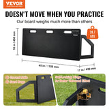 VEVOR Soccer Rebounder Board, 115x45 cm Portable Soccer Wall with 2 Angles Rebound, Foldable HDPE Kickback Rebound Board, Soccer Training Equipment for Kids and Adults, Passing & Shooting Practice - Front View