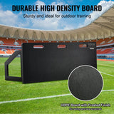 VEVOR Soccer Rebounder Board, 115x45 cm Portable Soccer Wall with 2 Angles Rebound, Foldable HDPE Kickback Rebound Board, Soccer Training Equipment for Kids and Adults, Passing & Shooting Practice - Top-Down View