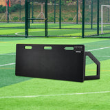 VEVOR Soccer Rebounder Board, 115x45 cm Portable Soccer Wall with 2 Angles Rebound, Foldable HDPE Kickback Rebound Board, Soccer Training Equipment for Kids and Adults, Passing & Shooting Practice - Low Angle