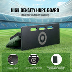Soccer Rebounder Board, 32"X12" Portable Soccer Wall with 2 Angles Rebound, Foldable HDPE Kickback Rebound, Foldable