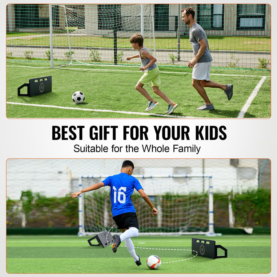 Soccer Rebounder Board, 32"X12" Portable Soccer Wall with 2 Angles Rebound, Foldable HDPE Kickback Rebound, image 6