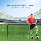 VEVOR 6x4FT Soccer Rebound Trainer Soccer Training Equipment Double-Sided Net - Front View