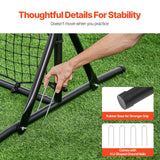 VEVOR 6x4FT Soccer Rebound Trainer Soccer Training Equipment Double-Sided Net - Rear View