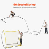 VEVOR 7x7FT Soccer Rebounder Portable Soccer Trainer Net with Portable Bag - Close-Up Angle