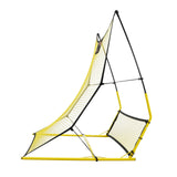 VEVOR Soccer Trainer, 2-IN-1 Portable Soccer Rebounder Net, Iron Soccer Practice Equipment, Sports Football Rebounder Wall with Portable Bag, Perfect