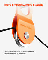 VEVOR 10 Ton Recovery Winch Snatch Block 22,000 lbs Capacity Off Road ATV UTV - 45-Degree Angle