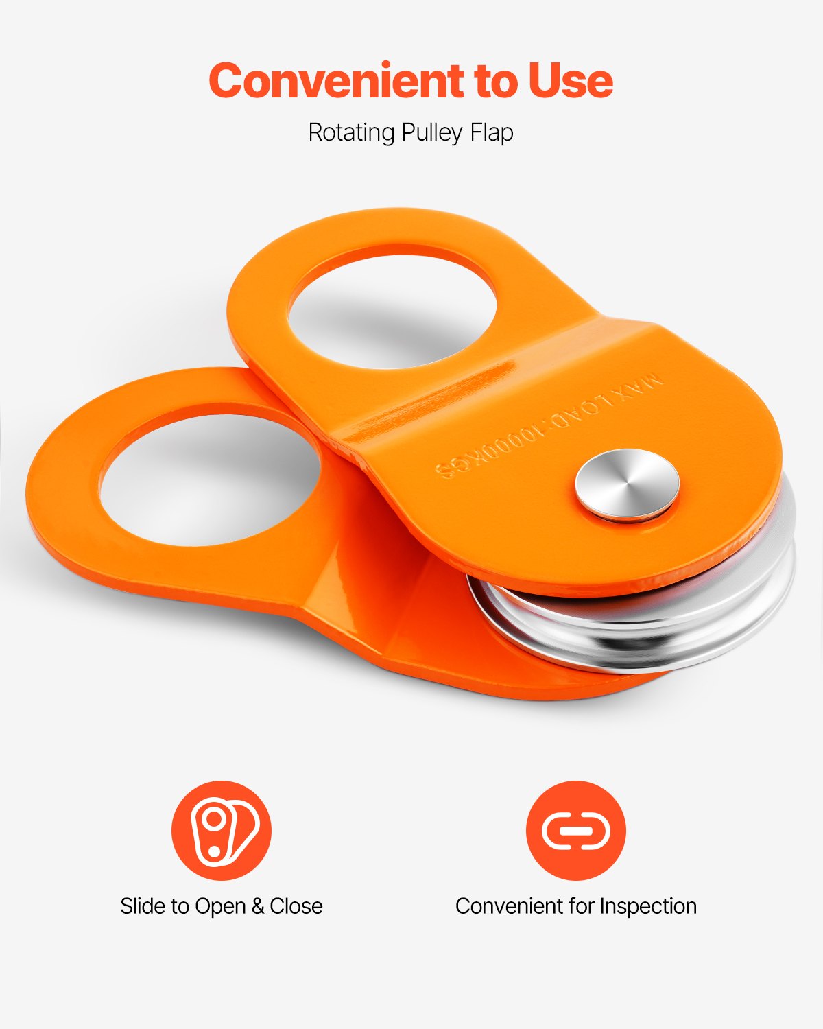 VEVOR 10 Ton Recovery Winch Snatch Block 22,000 lbs Capacity Off Road ATV UTV