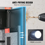 VEVOR Gun Safe Rifle Safe with Digital Keypad & Lock 5 Rifles Storage Cabinet - 45-Degree Angle