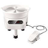 VEVOR Pottery Wheel, 11 inch Pottery Forming Machine, 450W Electric Wheel for Pottery with Foot Pedal and LCD Touch Screen, Direct Drive Ceramic Wheel with 3 Support Legs for DIY Art Craft, White - Extra Image