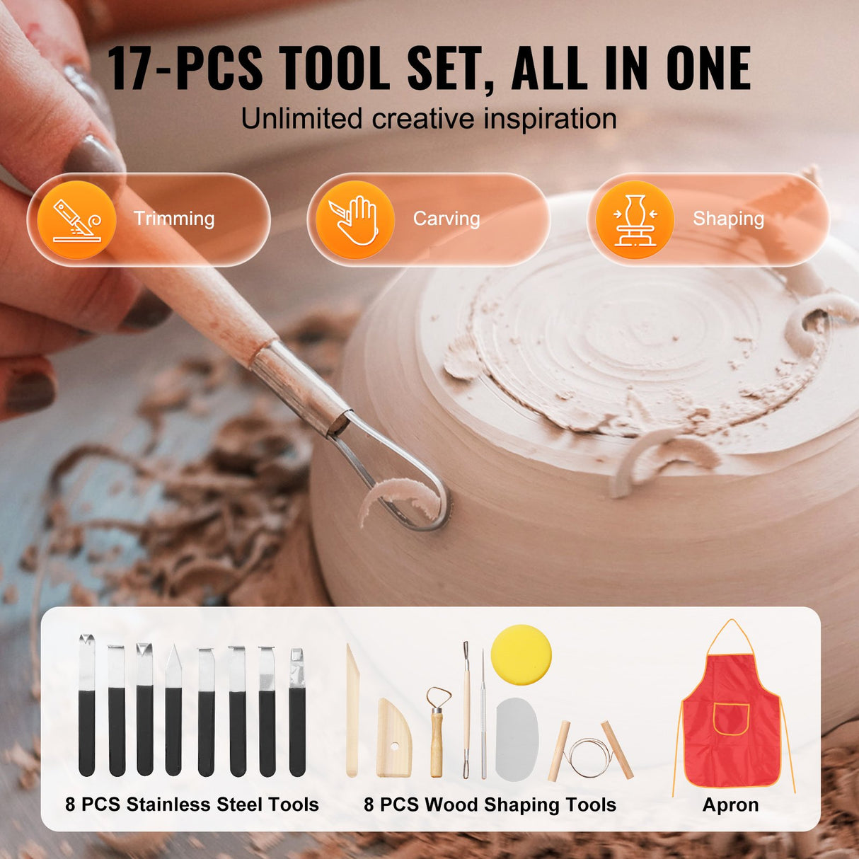 VEVOR Pottery Wheel, 10 inch Pottery Forming Machine, 350W Electric Wheel for Pottery with Foot Pedal and LCD Touch Screen, Direct Drive Ceramic Wheel