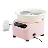 VEVOR Pottery Wheel, 10 inch Pottery Forming Machine, 350W Electric Wheel for Pottery with Foot Pedal and LCD Touch Screen, Direct Drive Ceramic Wheel with Shaping Tools for DIY Art Craft, Pink - Extra Image