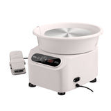 VEVOR Pottery Wheel, 11 inch Pottery Forming Machine, 350W Electric Wheel for Pottery with Foot Pedal and LCD Touch Screen, Direct Drive Ceramic Wheel with Shaping Tools for DIY Art Craft, White - Extra Image