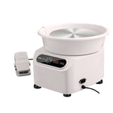 VEVOR Pottery Wheel, 11 inch Pottery Forming Machine, 450W Electric Wheel for Pottery with Foot Pedal and LCD Touch Screen, Direct Drive Ceramic Wheel with Shaping Tools for DIY Art Craft, White - Extra Image