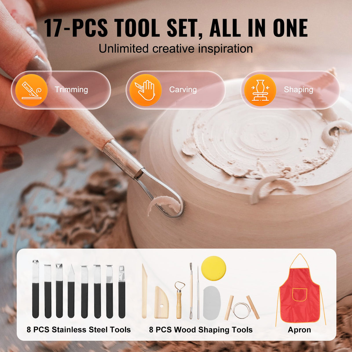 VEVOR Pottery Wheel, 11 inch Pottery Forming Machine, 450W Electric Wheel for Pottery with Foot Pedal and LCD Touch Screen, Direct Drive Ceramic Wheel