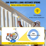 VEVOR High Pressure Airless Wall Paint Spray Gun Sprayer 600W Machine Spraying - Top-Down View