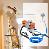 VEVOR High Pressure Airless Wall Paint Spray Gun Sprayer 600W Machine Spraying - Low Angle
