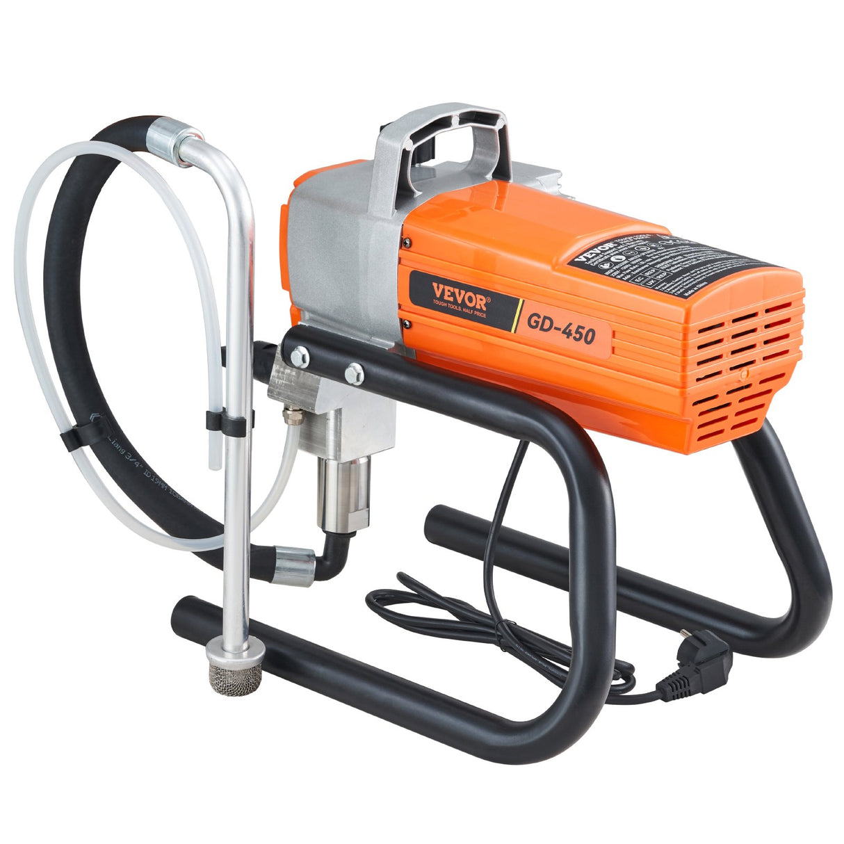VEVOR High Pressure Airless Wall Paint Spray Gun Sprayer 600W Machine Spraying