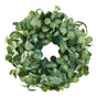Artificial Decorative Wreath 66.04 cm Green Eucalyptus Leaves Year Round