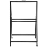 VEVOR A-Frame Sidewalk Sign 24"x36" Sidewalk Signs for Businesses Black Coated Steel Metal A-Frame Sign Slide-in Folding Sandwich Board Sidewalk Sign