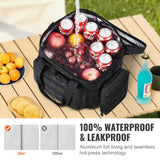 VEVOR Cooler Bag 20L Insulated Lunch Bag Molle Design & Removable Storage Bags - Top-Down View